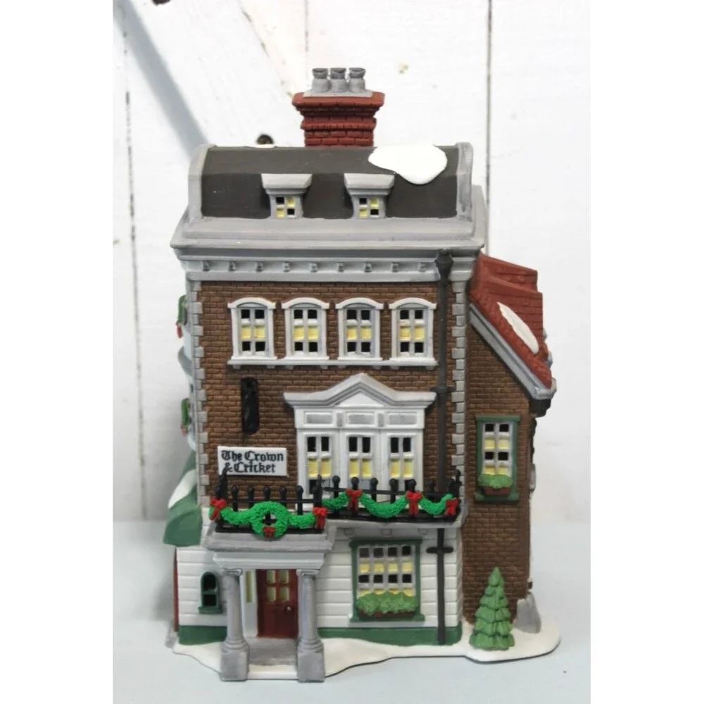 Department 56 Crown &Cricket Inn 1992 Dickens Village Series Heritage Collection